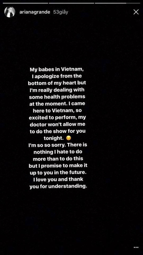 ariana grande huy show anh 1