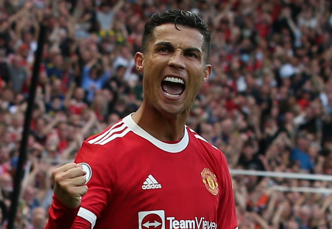 Ronaldo ghi ban dau tien sau khi tro lai Man United hinh anh