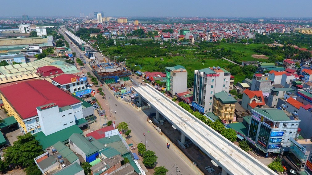 Tuyen metro Nhon - ga Ha Noi co 10 doan tau hinh anh