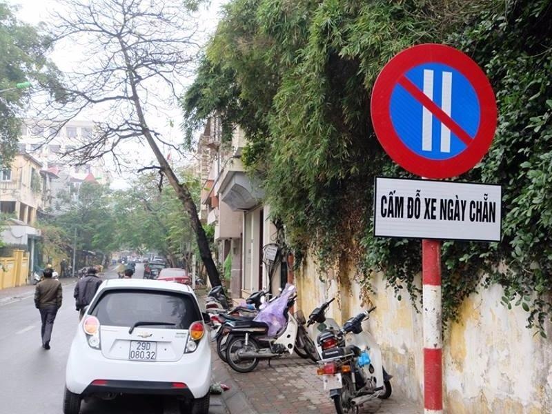 Ha Noi thuc hien do xe chan, le o le duong hinh anh