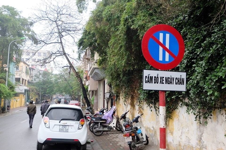 Hà Nội đỗ xe chẵn lẻ ảnh 1 Ha Noi do xe chan le anh 1