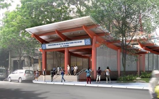 Phoi canh 12 ga tuyen metro dau tien o Ha Noi hinh anh