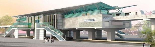 Can canh cac ga tuyen metro Ha Noi anh 4