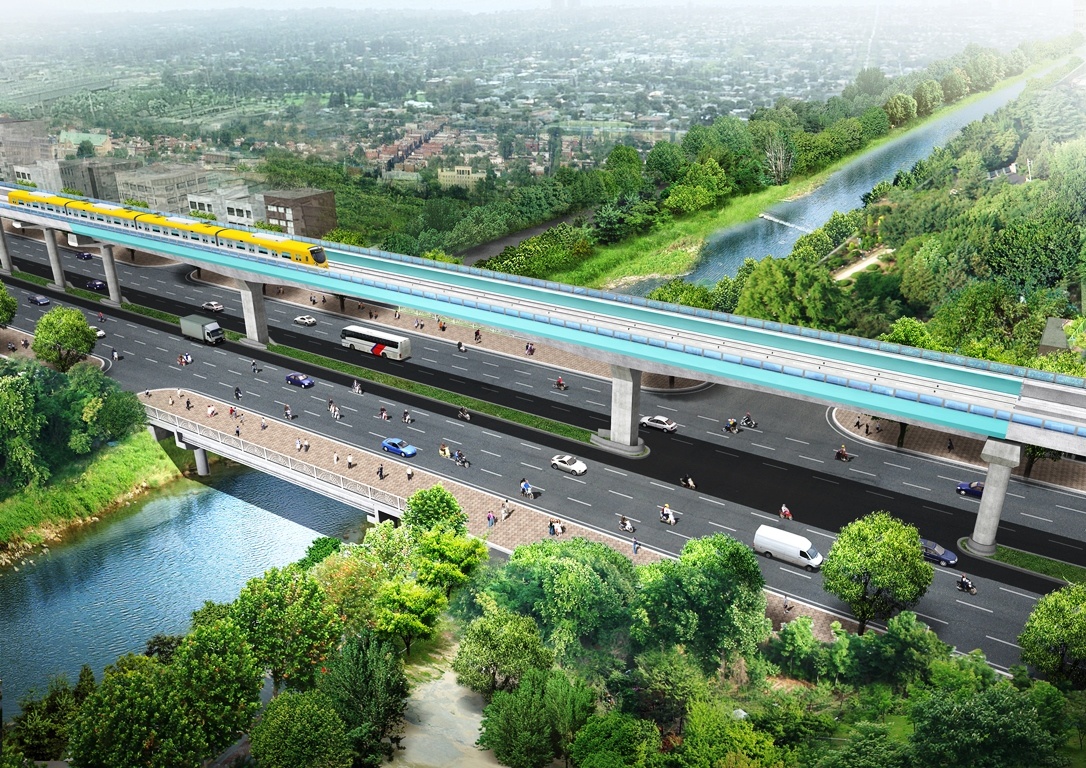 Phoi canh tuyen metro Ha Noi anh 4