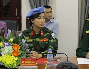 Nu si quan dau tien tham gia gin giu hoa binh Lien Hop Quoc hinh anh