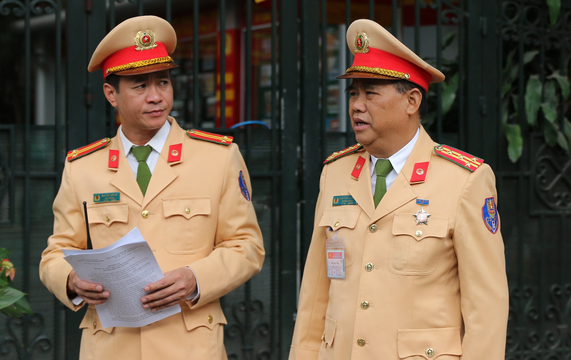 44 CSGT dan doan Tong thong Trump ve trung tam Ha Noi hinh anh