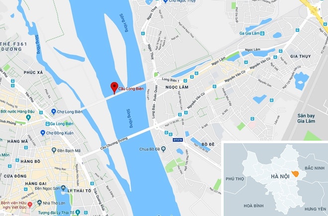 Bom dưới cầu Long Biên ảnh 2 Bom duoi cau Long Bien anh 2