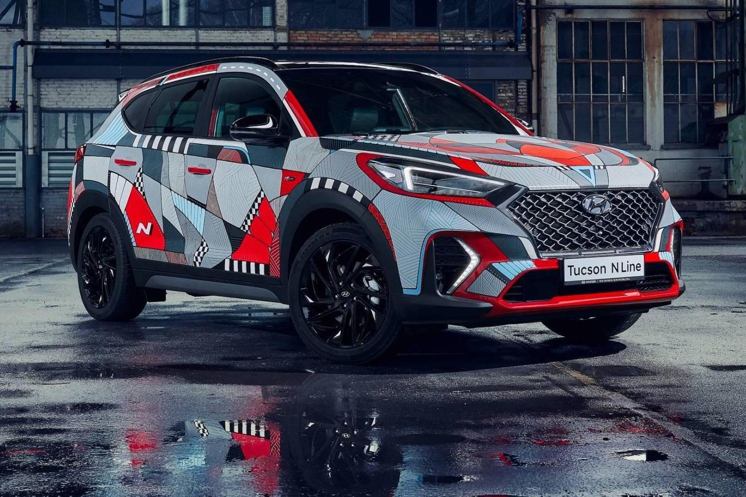 Hyundai Tucson N Line co ban dac biet nhu tranh truu tuong hinh anh