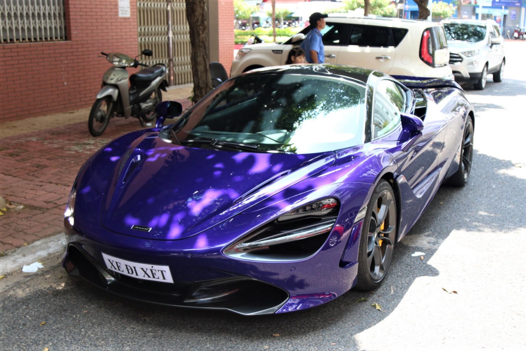 Can canh sieu xe McLaren 720S mau tim anh 1