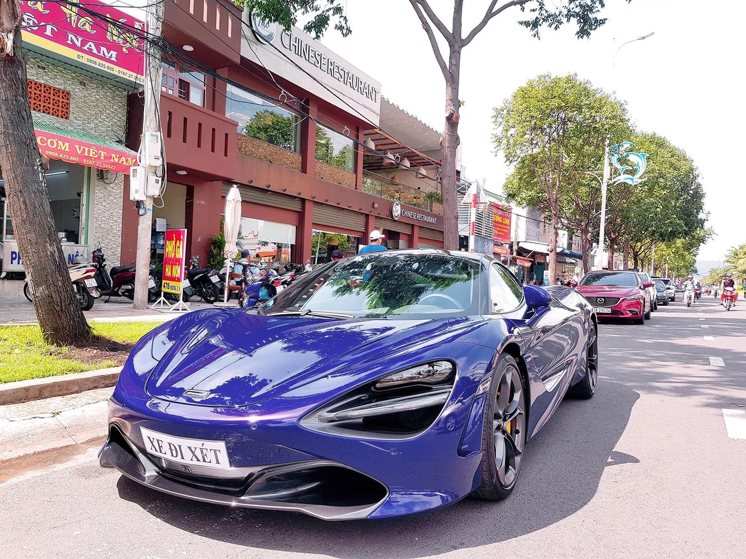 Can canh sieu xe McLaren 720S mau tim anh 9