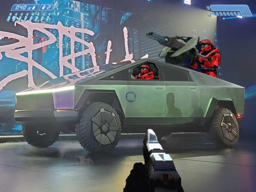 Tesla Cybertruck ví von ảnh 8 Tesla Cybertruck vi von anh 8