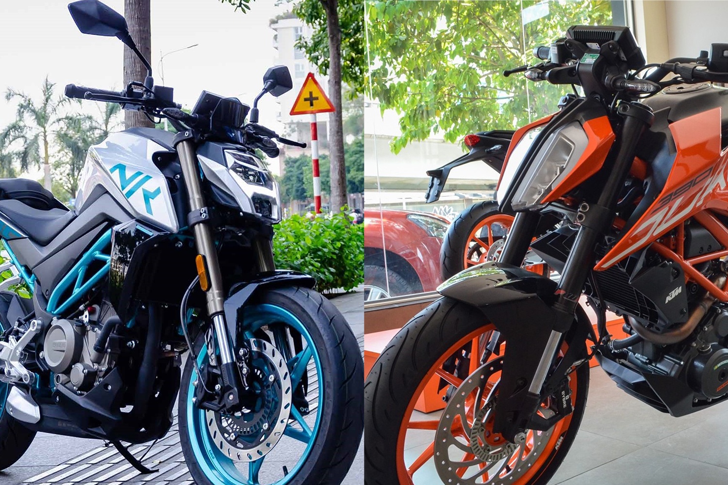 CFMoto 250NK giong va khac KTM 390 Duke the nao? hinh anh