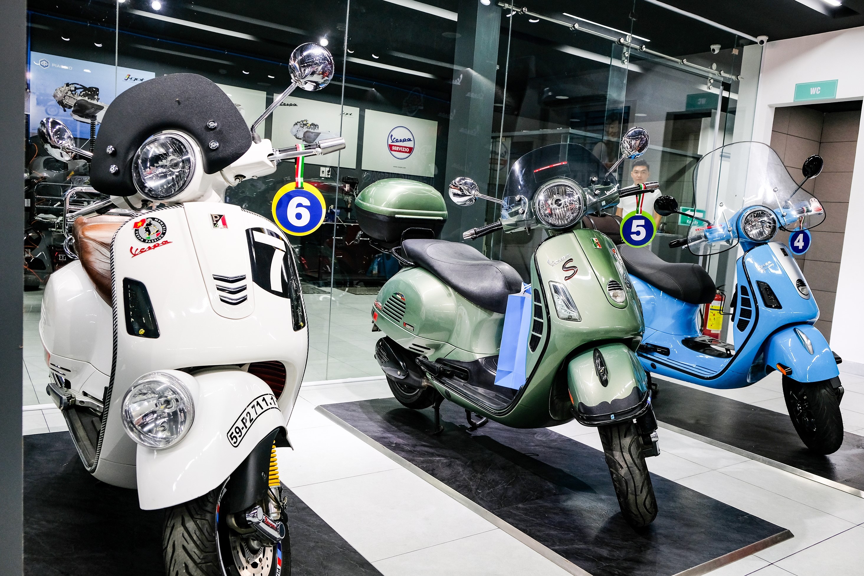 Dàn Vespa độ  ảnh 2 Dan Vespa do anh 2