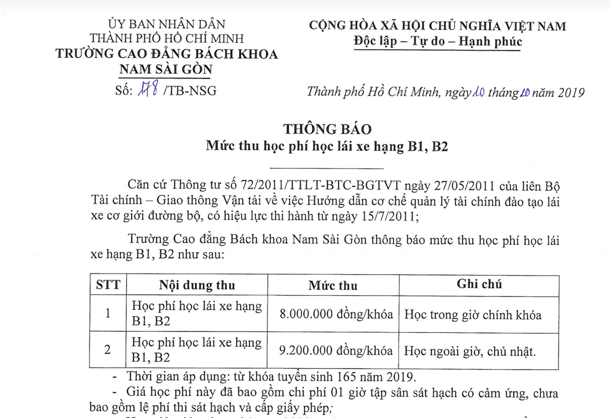 Học phí lái xe tăng sau Thông tư 38 ảnh 1 Hoc phi lai xe tang sau Thong tu 38 anh 1
