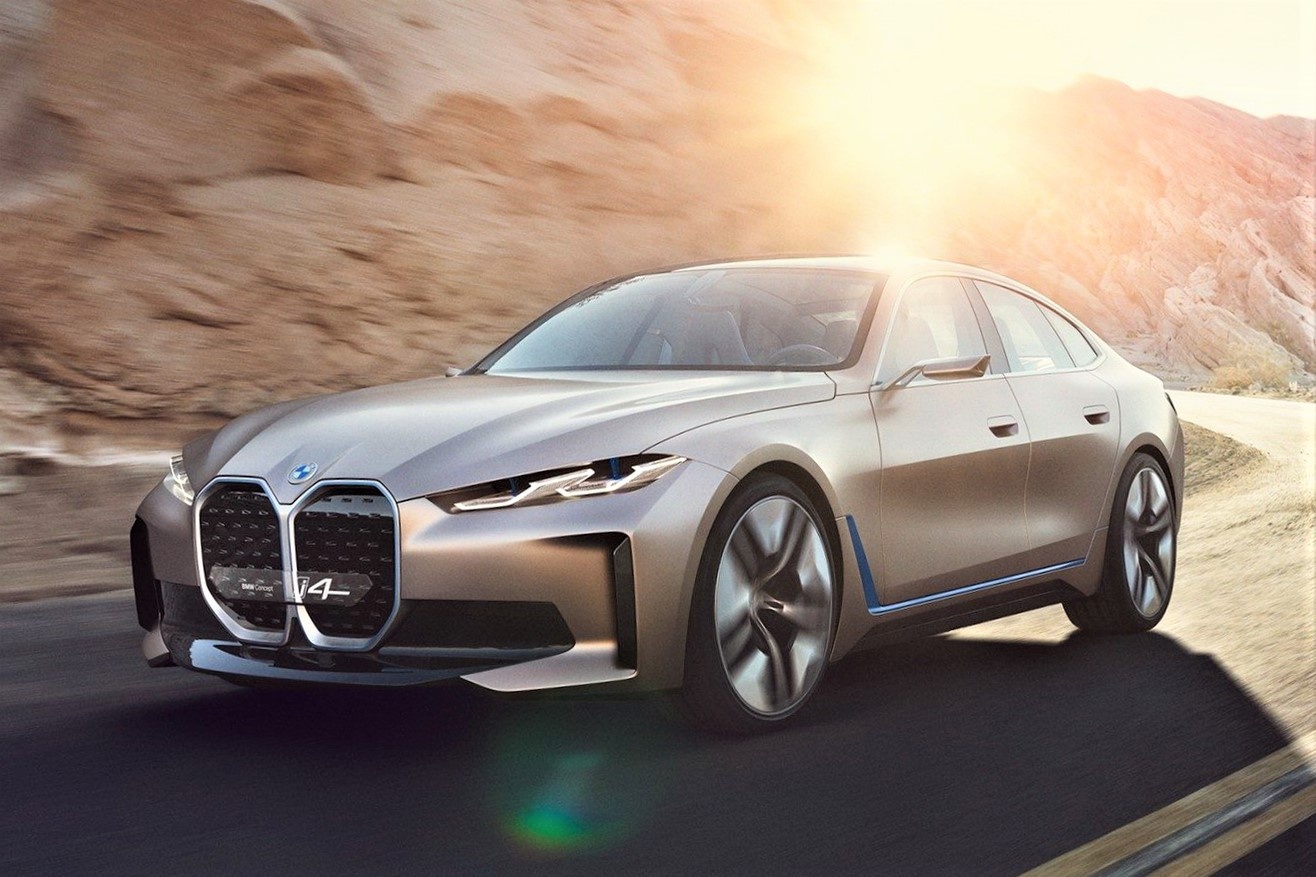 BMW ven man Concept i4 - mau xe dien tuong lai hinh anh