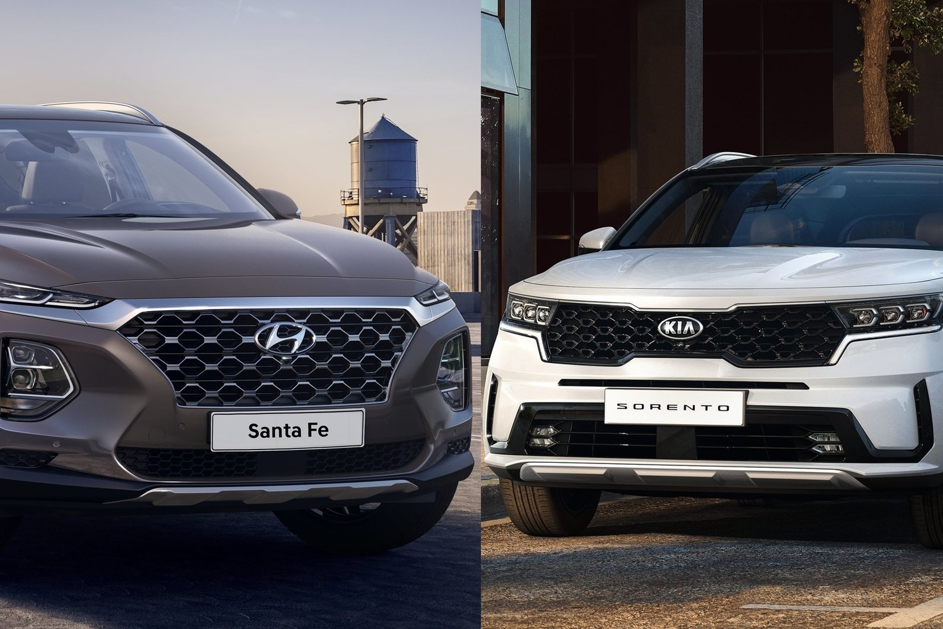 Hyundai Santa Fe doi dau Kia Sorento 2021 hinh anh