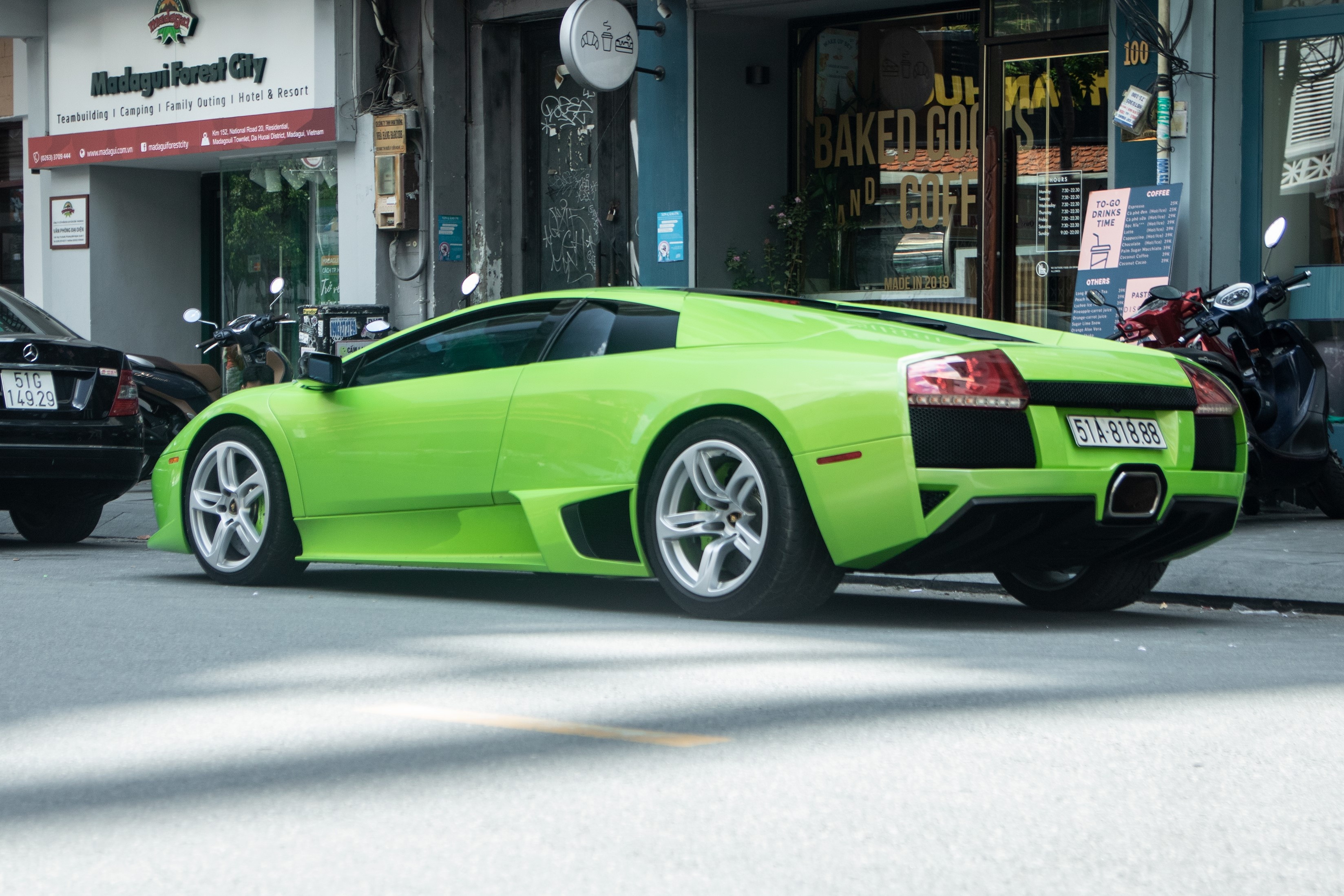 Lamborghini Murcielago mau xanh com doc nhat VN anh 2