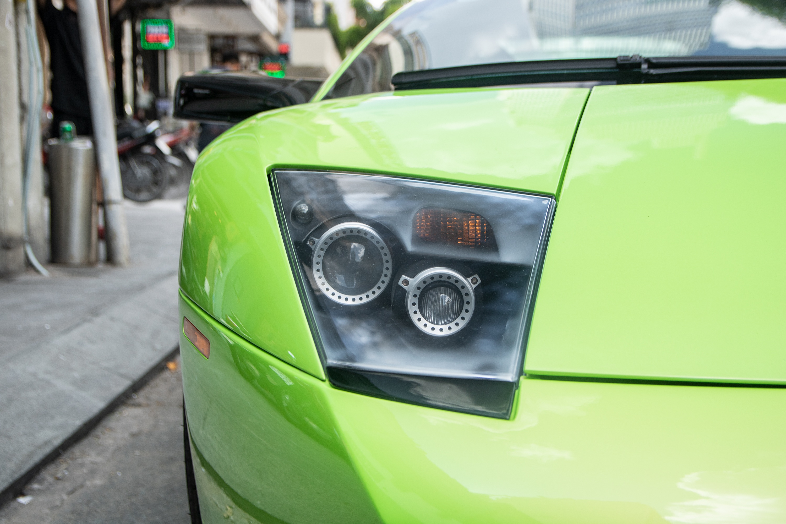 Lamborghini Murcielago mau xanh com doc nhat VN anh 8