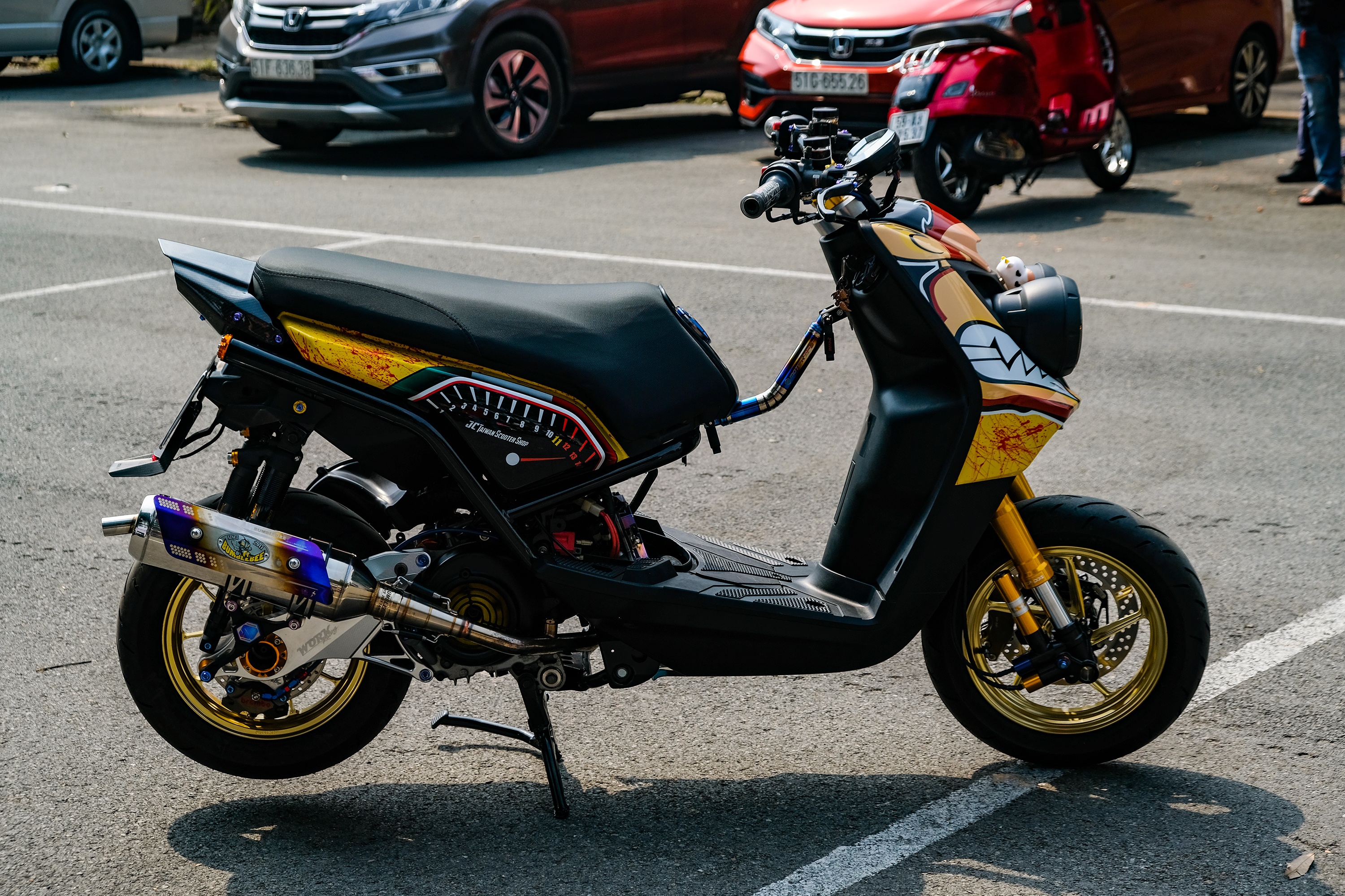 Yamaha BWS do 200 trieu cua biker Dai Loan anh 3