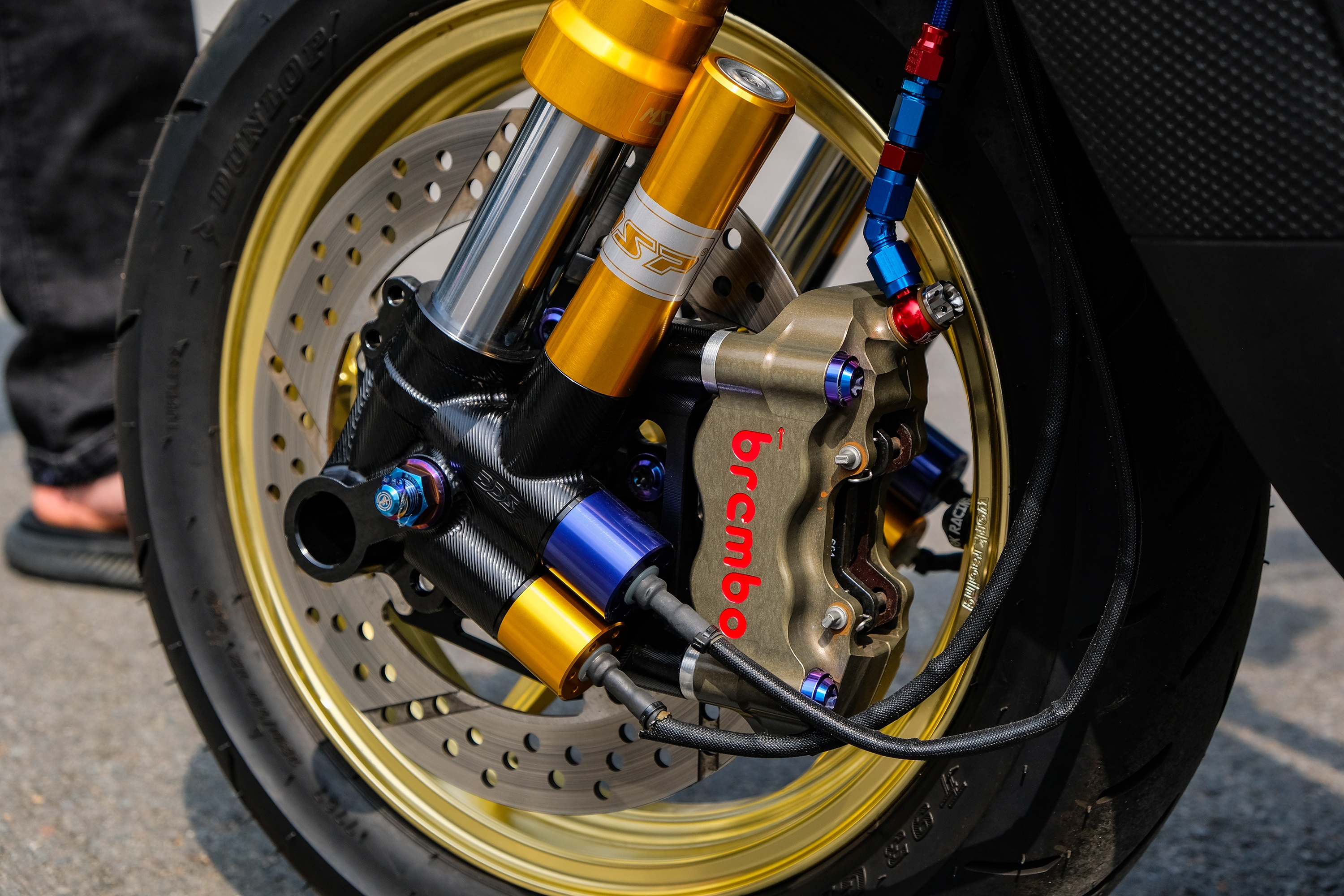 Yamaha BWS do 200 trieu cua biker Dai Loan anh 8