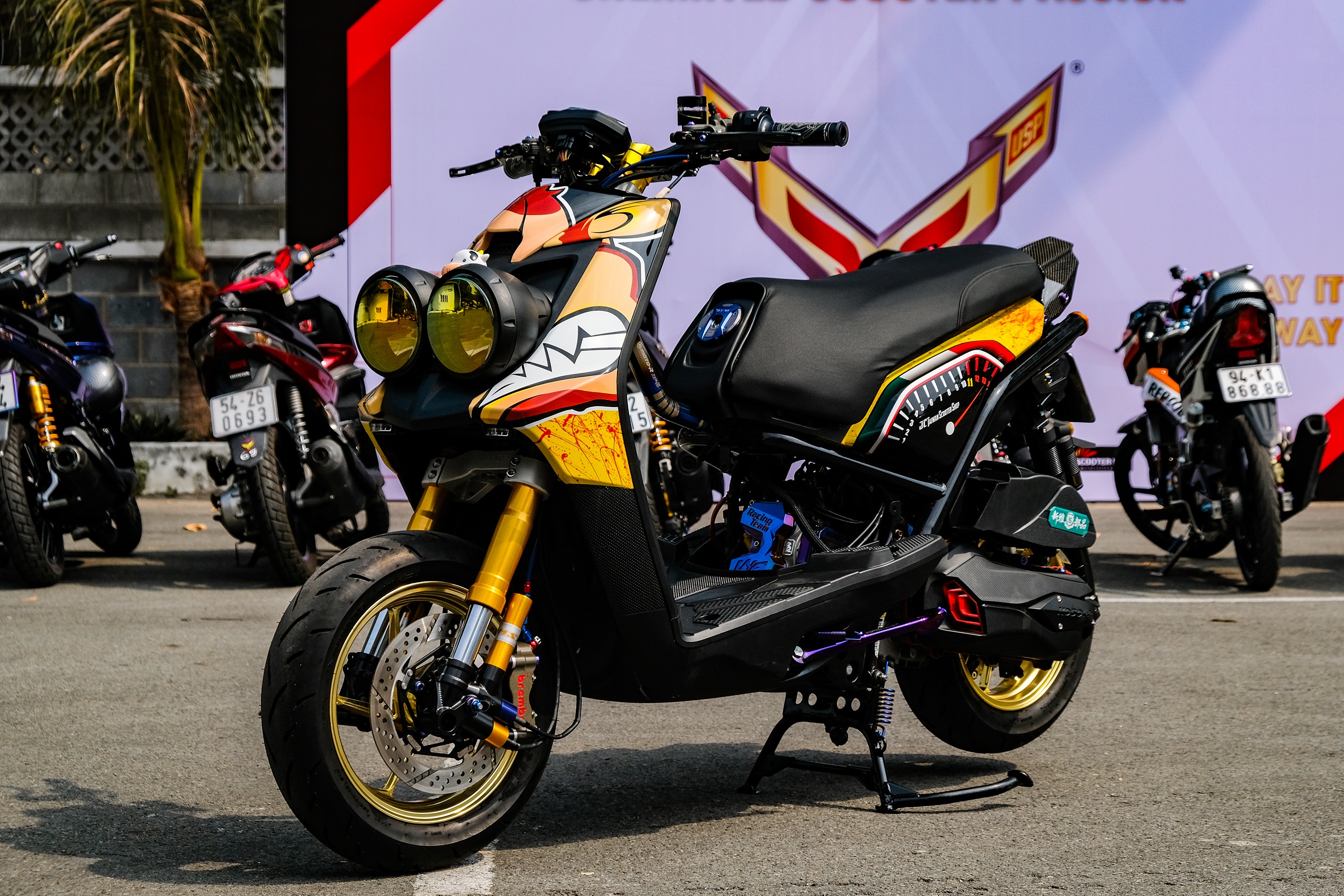 Yamaha BWS do 200 trieu cua biker Dai Loan anh 1