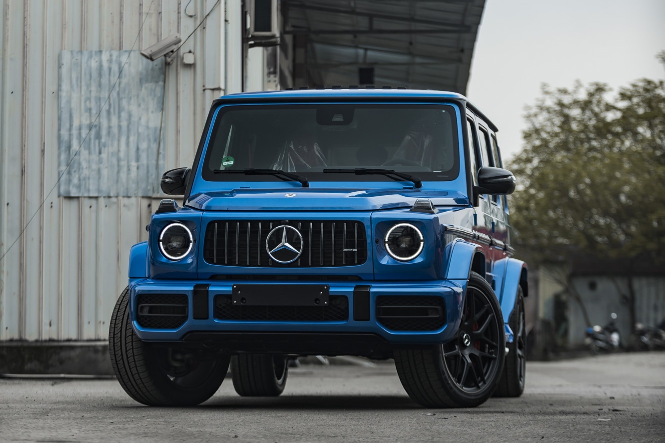 Mercedes-AMG G 63 mau xanh hang doc anh 1
