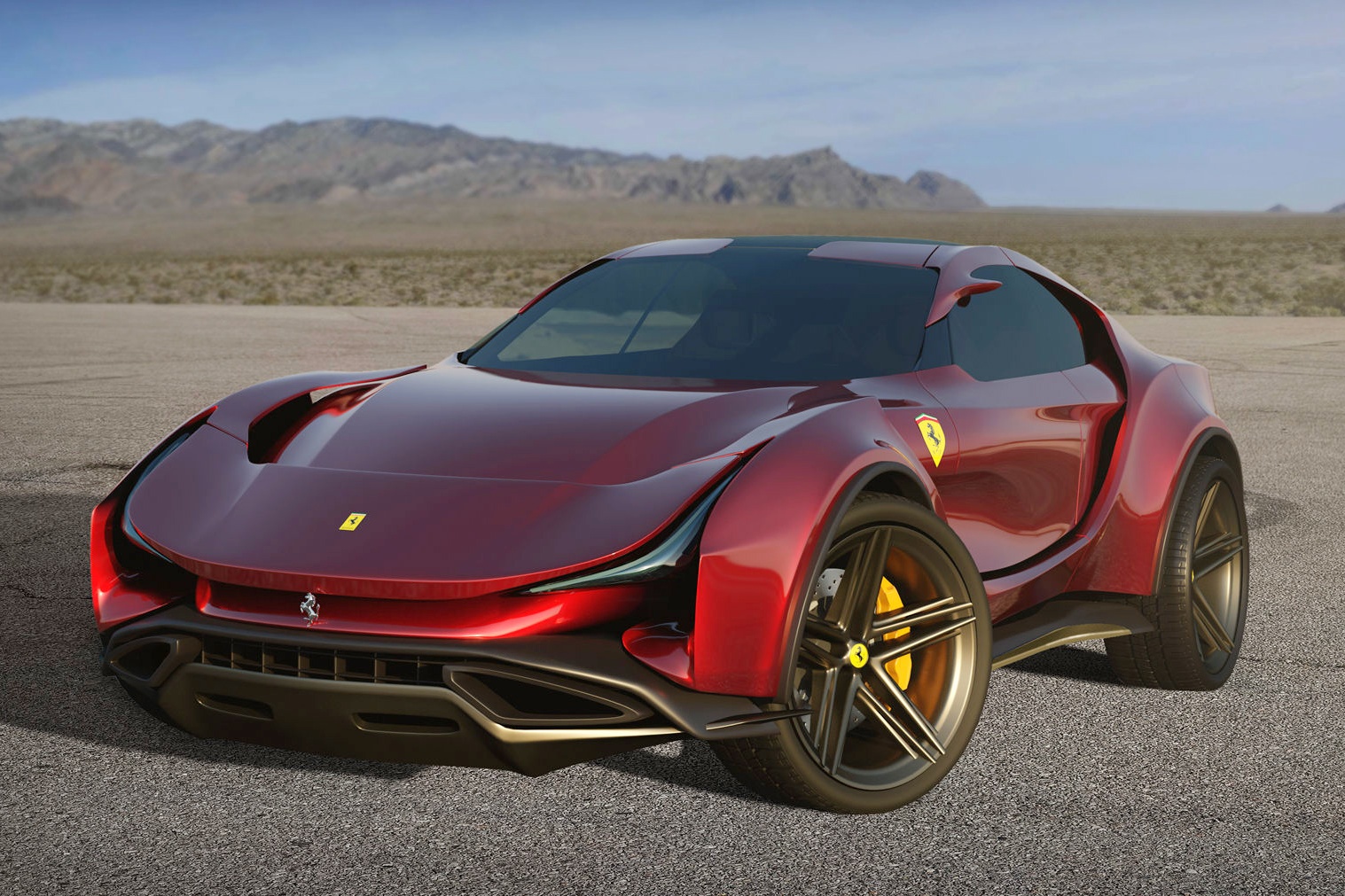 Mau SUV dau tien cua Ferrari se trong nhu the nao? hinh anh