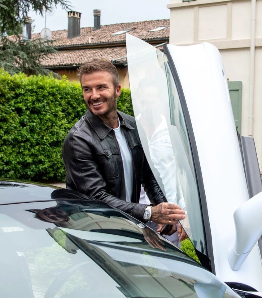 David Beckham xuat hien cung sieu xe hang hiem Maserati MC20 anh 1