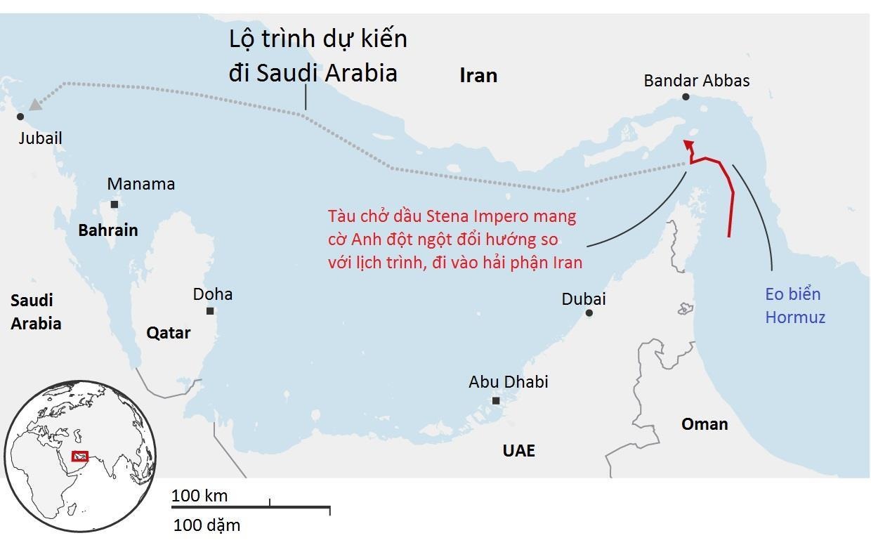 Iran bắt giữ tàu Anh ảnh 1 Iran bat giu tau Anh anh 1