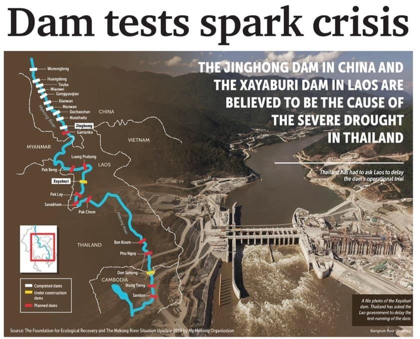 nước sông Mekong xuống thấp kỷ lục ảnh 3 nuoc song Mekong xuong thap ky luc anh 3