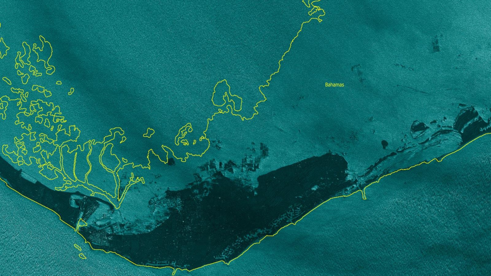 Buc anh ve tinh cho thay bao Dorian nhan chim gan het dao o Bahamas hinh anh