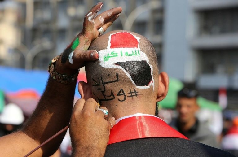 biểu tình ở Iraq ảnh 1 bieu tinh o Iraq anh 1