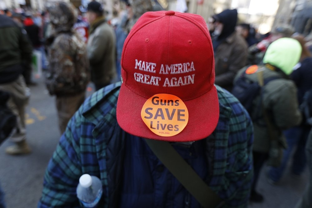 bieu tinh ung ho sung My anh 2