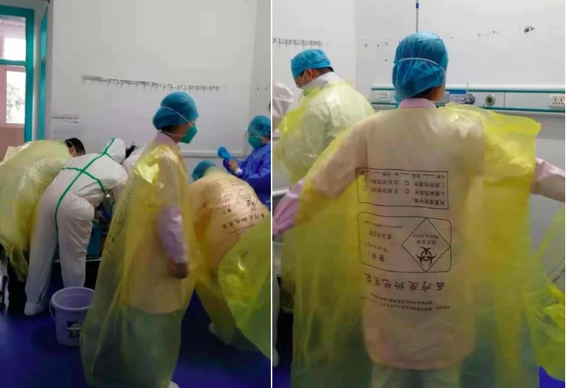 Thieu do bao ho, mot so bac si Vu Han phai ‘tu che’ hinh anh