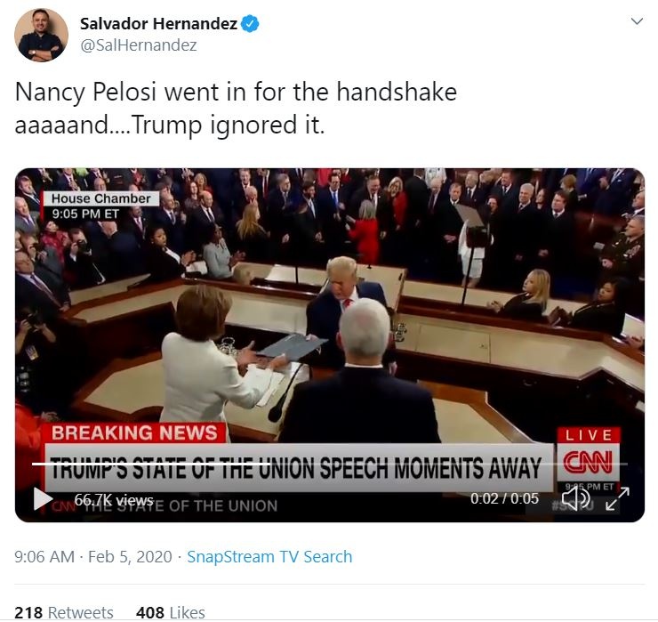 trump bat tay thong diep lien bang anh 2