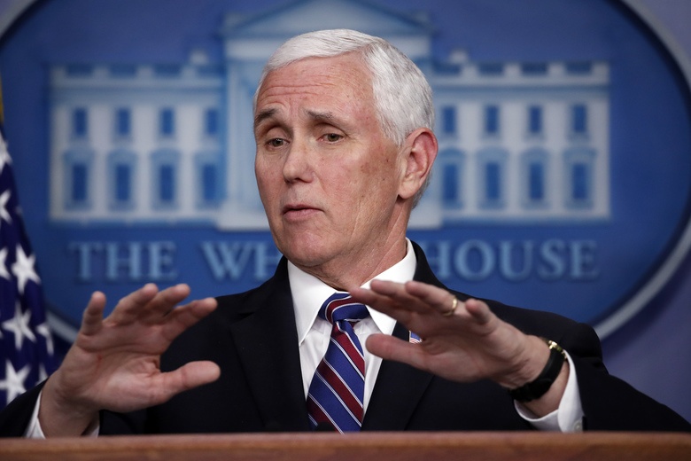 Pho tong thong My tu cach ly vi co van nhiem Covid-19 hinh anh