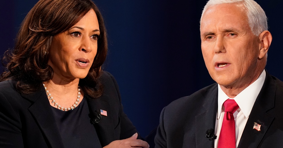 Pho tong thong Pence lan dau noi chuyen voi ba Harris hau bau cu hinh anh