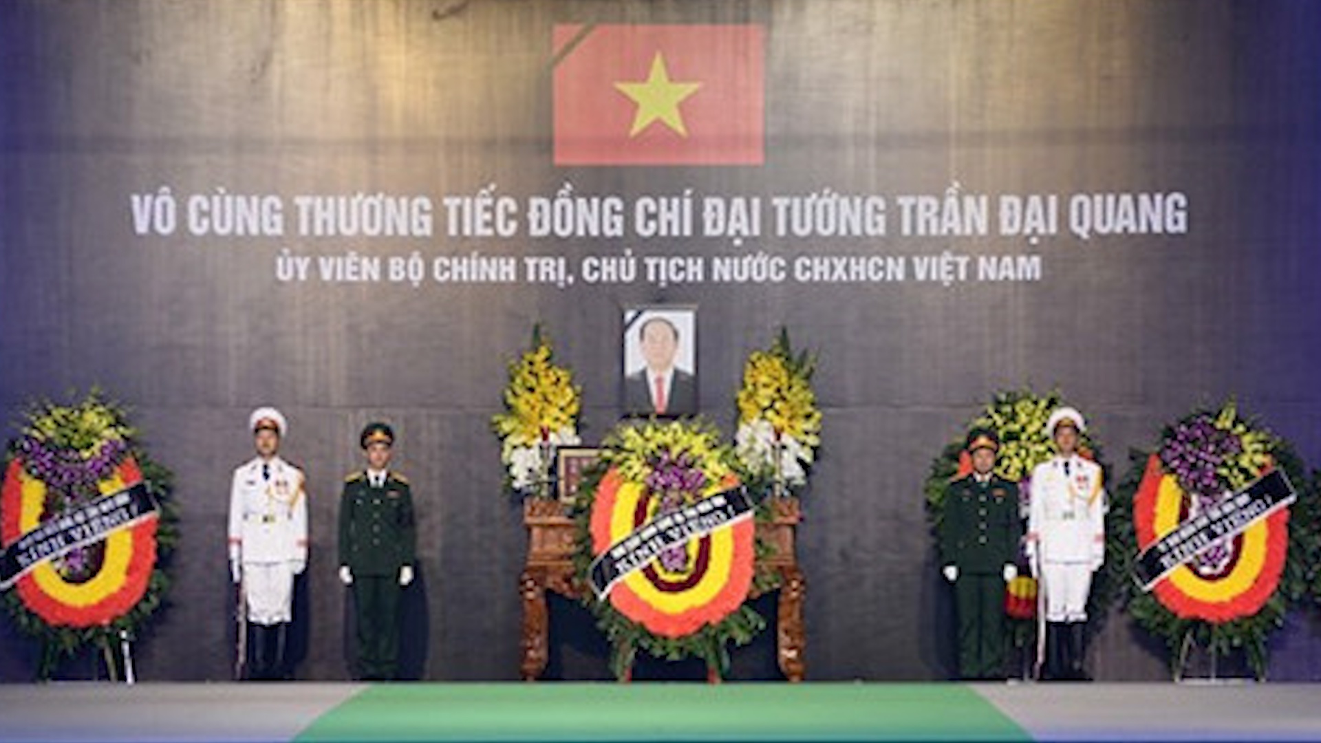 Truc tiep Le an tang Chu tich nuoc Tran Dai Quang hinh anh