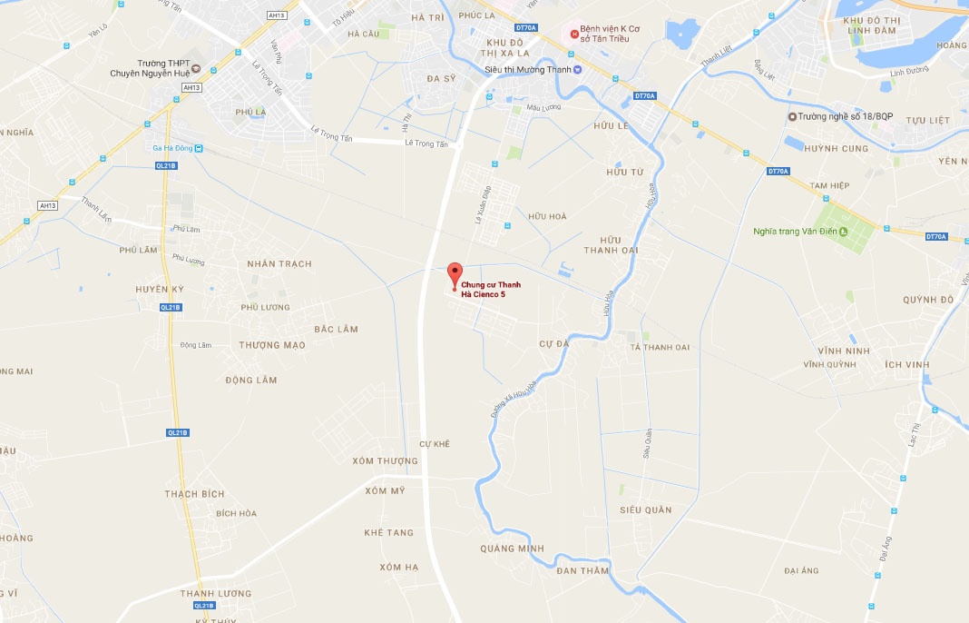 Sap gian giao chung cu 16 tang khu Thanh Ha anh 2