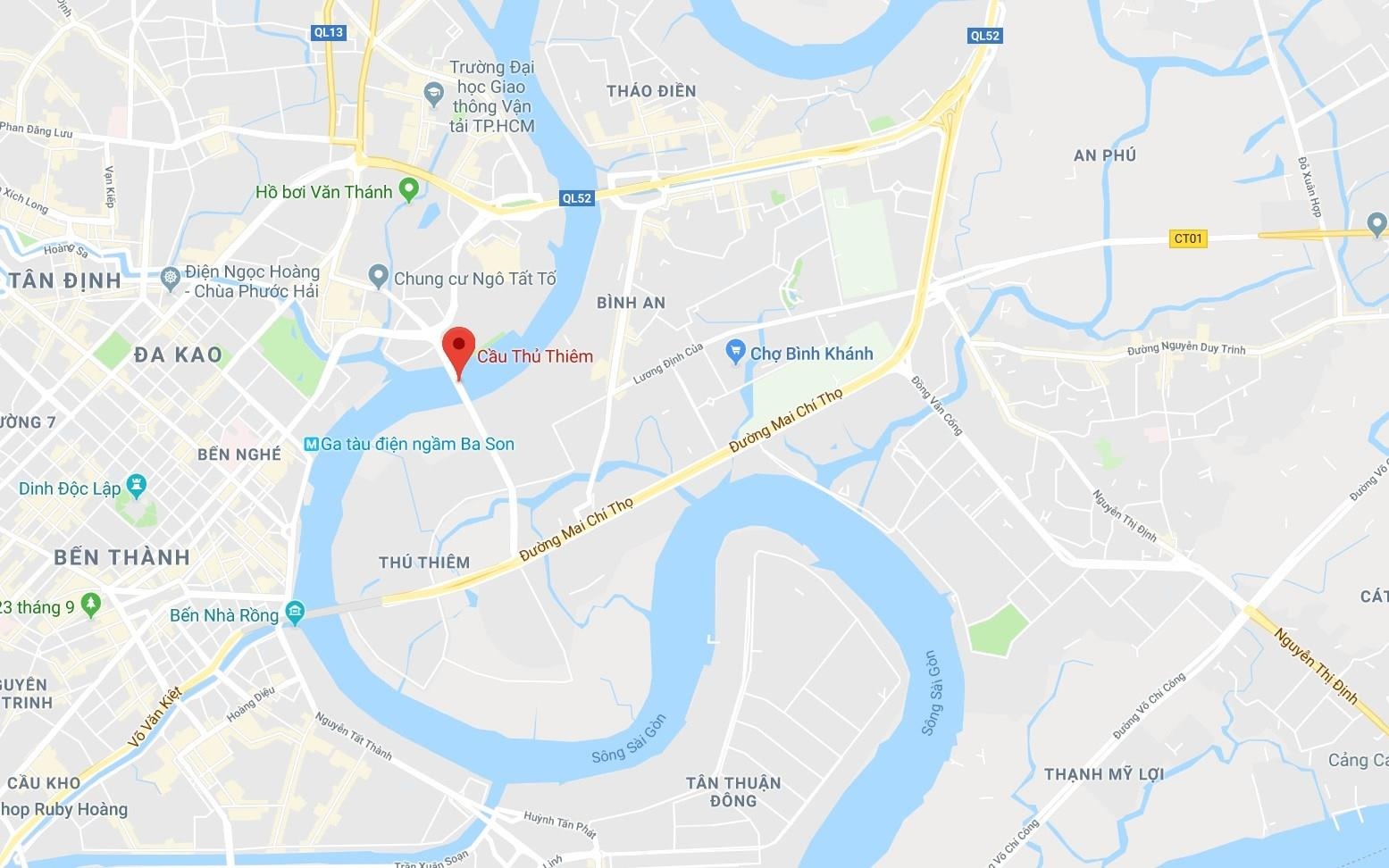 Tai nạn 1 người chết trên cầu Thủ Thiêm ảnh 11 Tai nan 1 nguoi chet tren cau Thu Thiem anh 11