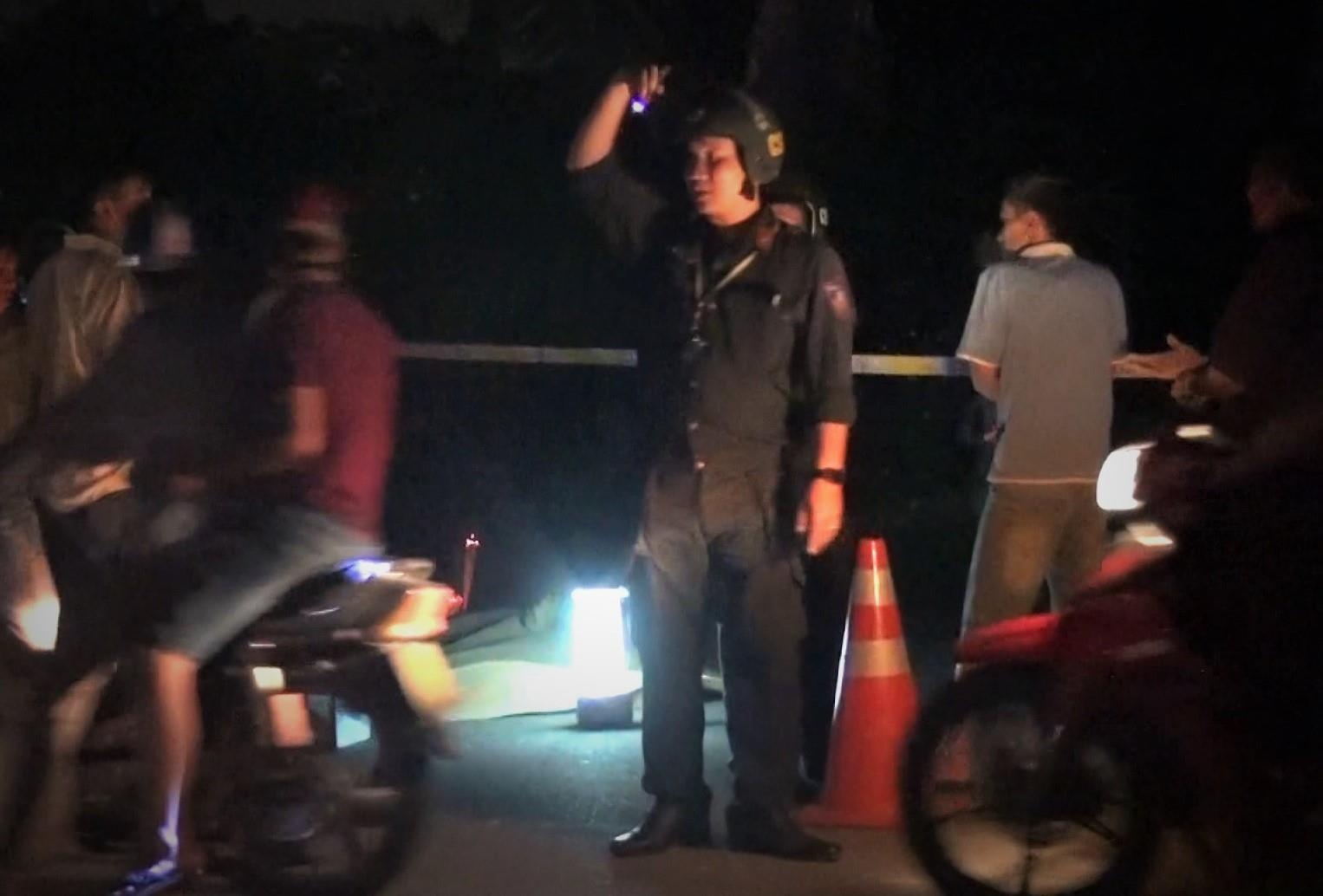 Hien truong vu nguoi dan ong bi danh chet sau va cham giao thong hinh anh