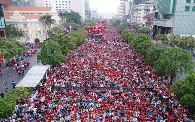 Cấm đường bóng đá seagame ở TP.HCM ảnh 1 Cam duong bong da seagame o TP.HCM anh 1