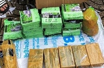 Nguy trang gan 50 kg ma tuy trong thung trai cay hinh anh