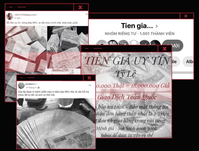 Mua bán tiền giả trên mạng xã hội ảnh 1 Mua ban tien gia tren mang xa hoi anh 1