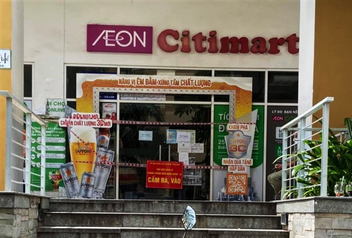 Phong toa tam thoi Aeon Citimart o Thao Dien hinh anh