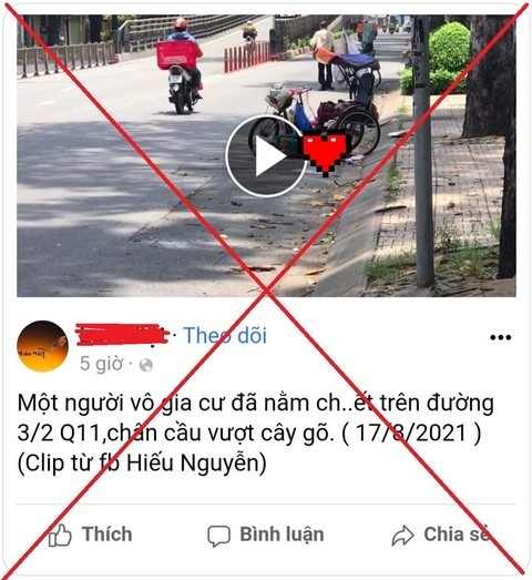 Nguoi vo gia cu tu vong giua duong o TP.HCM anh 1