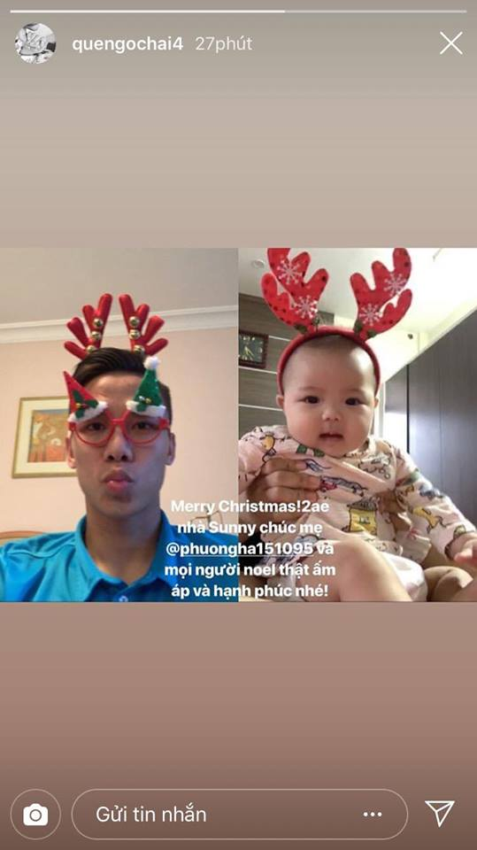 cau thu tuyen Viet Nam chuc mung Giang sinh anh 5