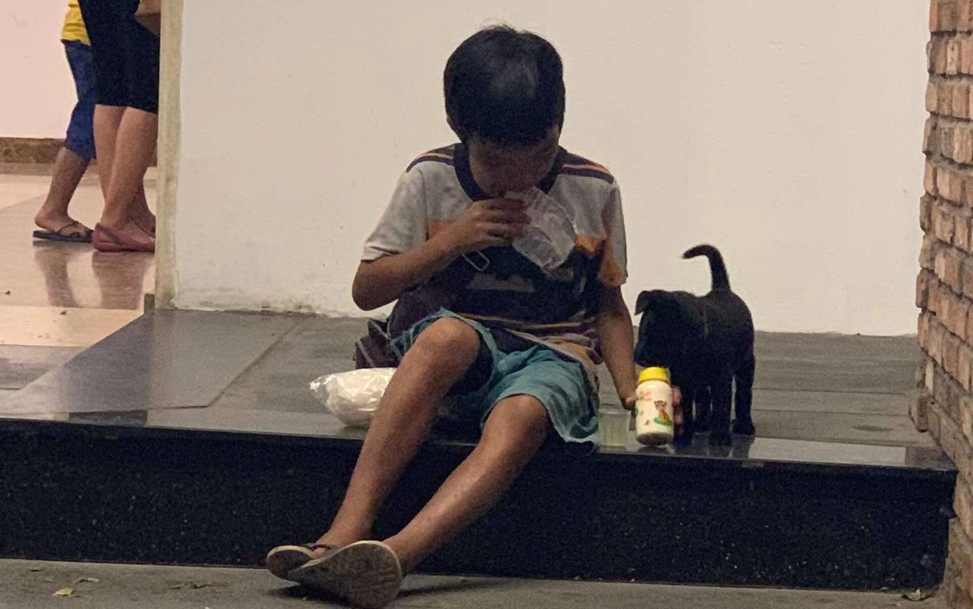 Cau be ban ve so chia sua cho chu cho nho va cau chuyen gay tranh cai hinh anh