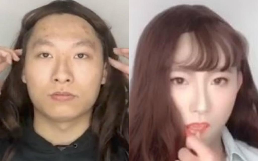 Man gia gai hut hang trieu luot xem cua canh sat Trung Quoc hinh anh