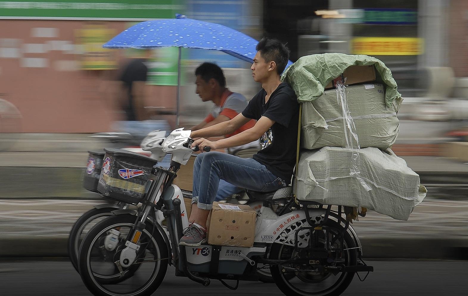 Nghề shipper ở trung quốc ảnh 2 Nghe shipper o trung quoc anh 2